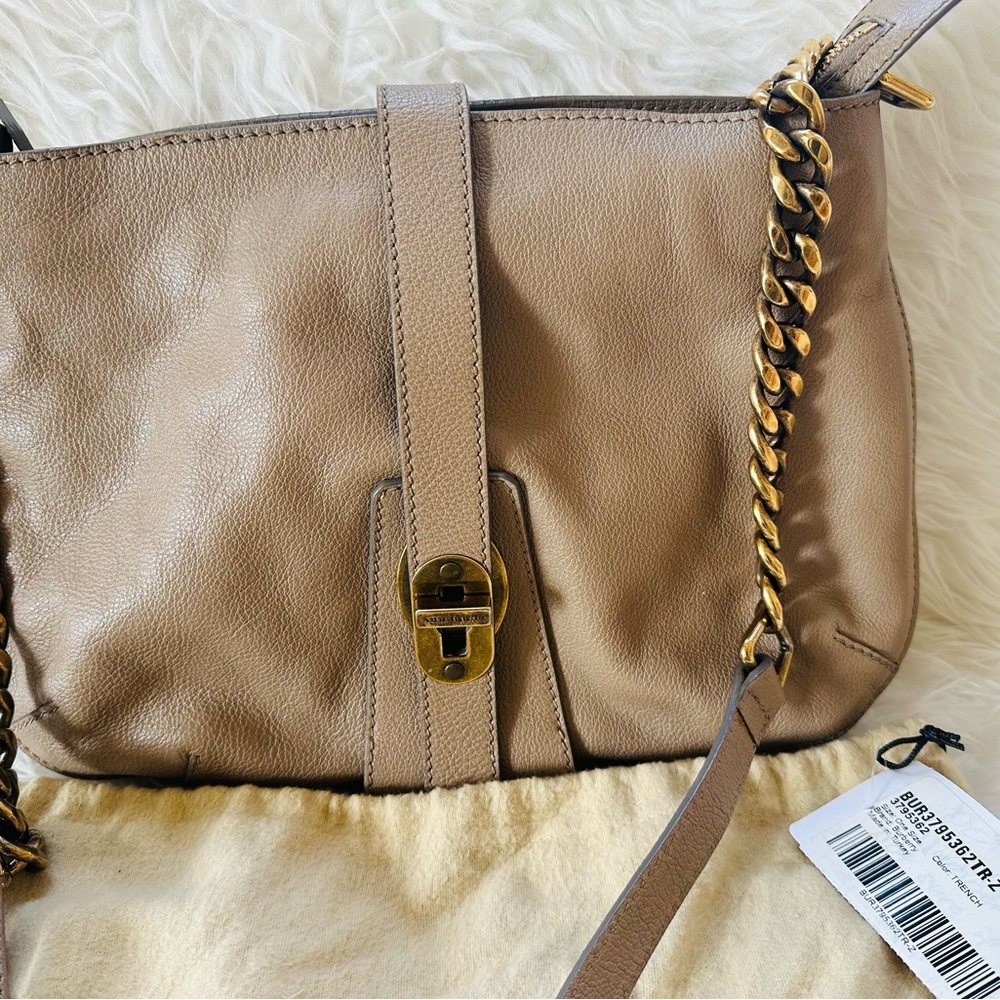 Burberry Bartow Hobo Shoulder/Crossbody Leather Bag